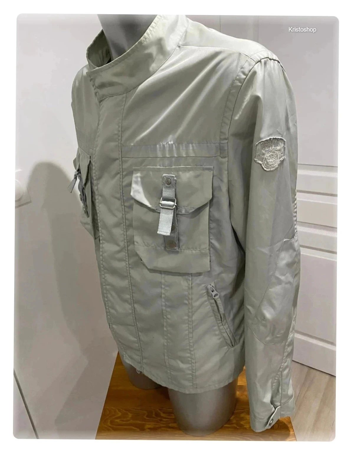 Chaqueta ligera crema de nylon Original Marines Talla XL – photo 3